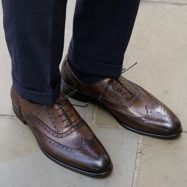 Cambridge Wingtip Oxford Brogue Brown