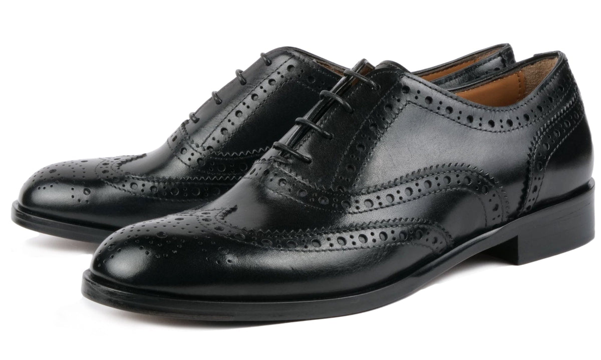 Wingtip Oxford Brogue Black & Thomas Bird & tblon.com