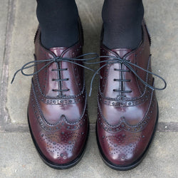 Siena Wingtip Oxford Brogue Oxblood