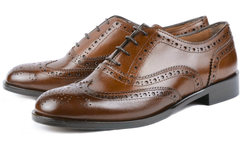 Siena Wingtip Oxford Brogue Tan