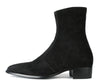 Memphis Zip Boot Black Suede