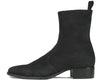 Memphis Zip Boot Black Suede