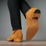 Memphis Zip Boot Tan Suede