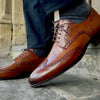 Madison Wingtip Derby Brogue Chestnut