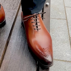 Ellington Wholecut Brogue Chestnut