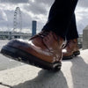 Montana Wingtip Brogue Boot Tan