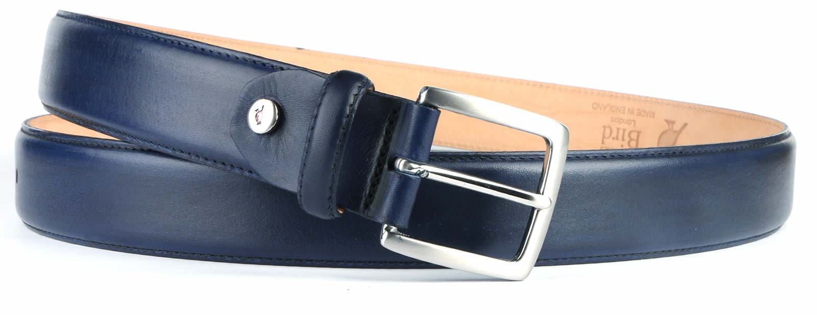 Blue Leather Belt. M