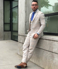 Stratford Snakeskin Cap Toe Derby - Tan