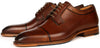 Stratford Snakeskin Cap Toe Derby - Tan