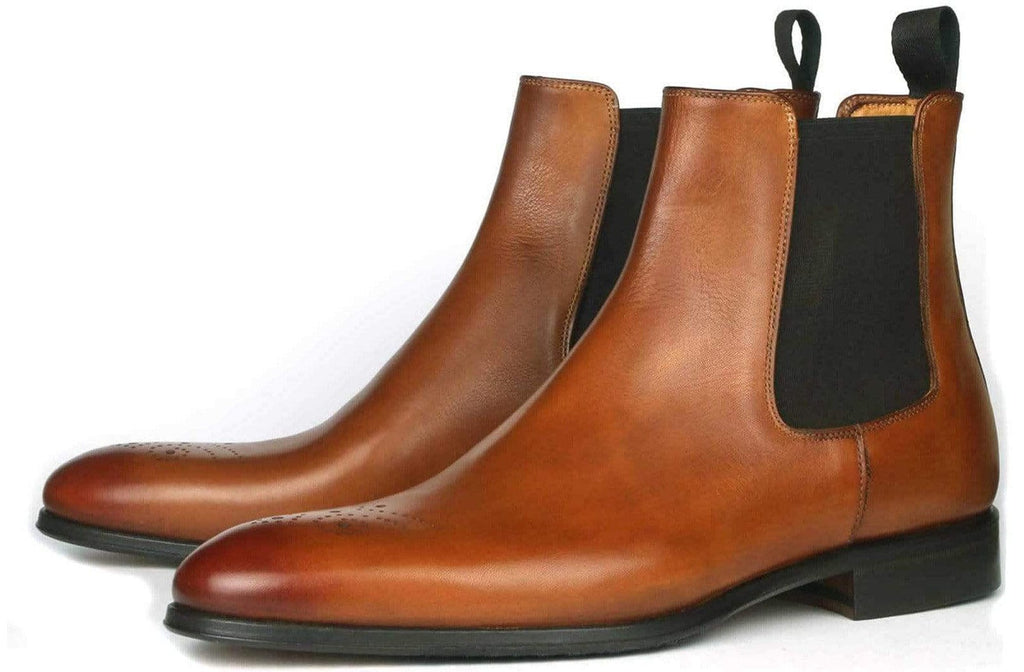light tan chelsea boots