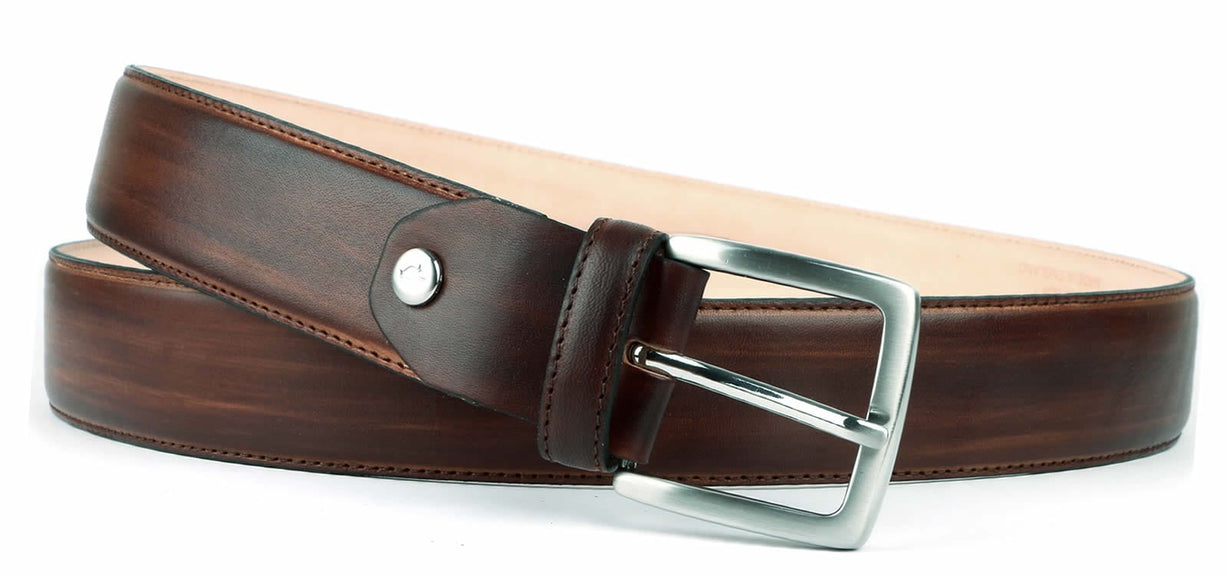 Leather Belt Custom Patina Brown