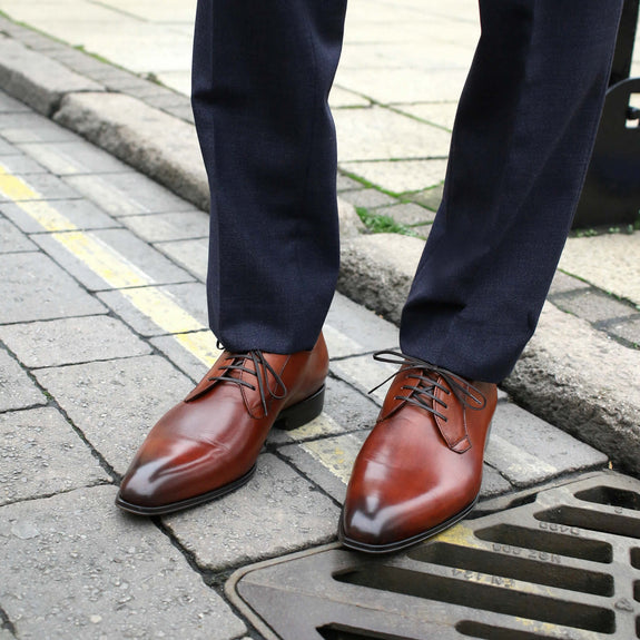 Blucher Derby Chestnut Brown & Thomas Bird & tblon.com