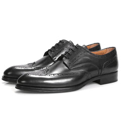 Wingtip Derby Shoes - Black