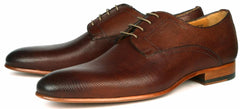 Marlow Snakeskin Derby - Brown