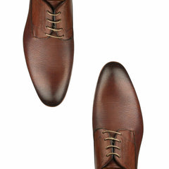 Marlow Snakeskin Derby - Brown