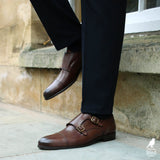 Bourne Monk Strap Brown SB