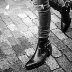 Vincent Harness Zip Boot Black