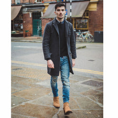 Vincent Harness Zip Boot - Tan Suede