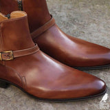 Jackson Jodhpur Zip Boot - Tan