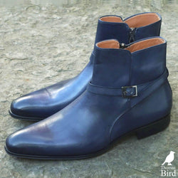 Jackson Jodhpur Zip Boot - Blue