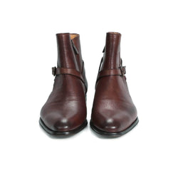 Jackson Jodhpur Zip Boot - Tan Snakeskin