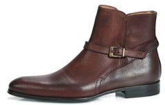 Jackson Jodhpur Zip Boot - Tan Snakeskin