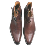 Jackson Jodhpur Zip Boot - Tan Snakeskin