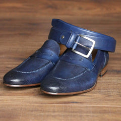 Harrison Loafer - Blue Snakeskin
