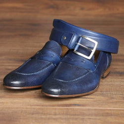 Harrison Loafer - Blue Snakeskin