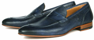 Harrison Loafer - Blue Snakeskin