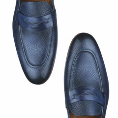 Harrison Loafer - Blue Snakeskin