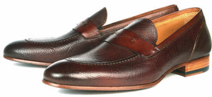 Harrison Loafer - Brown Snakeskin