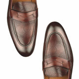 Harrison Loafer - Brown Snakeskin