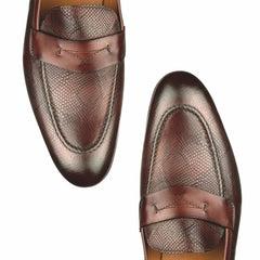 Harrison Loafer - Brown Snakeskin