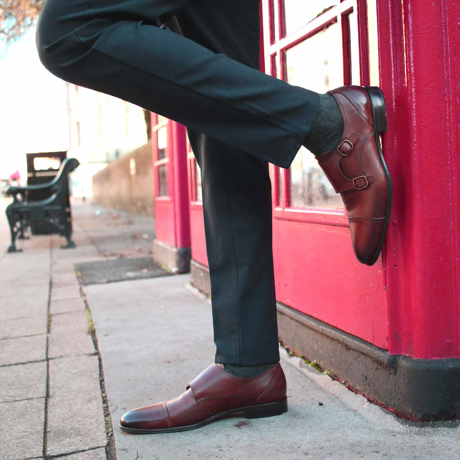Monk Strap Dark Burgundy Dress Shoes Monk Brogue Shoes In Burgundy Leather At Hockerty Monk Strap Dark Burgundy Dress Shoes Monk Brogue Shoes In Burgundy Leather At Hockerty