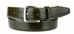 Leather Belt Olive Green