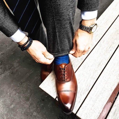 Harrow Cap Toe Oxford - Brown
