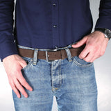 Suede Belt Brown