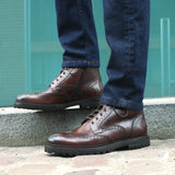 Montana Wingtip Brogue Boot Brown