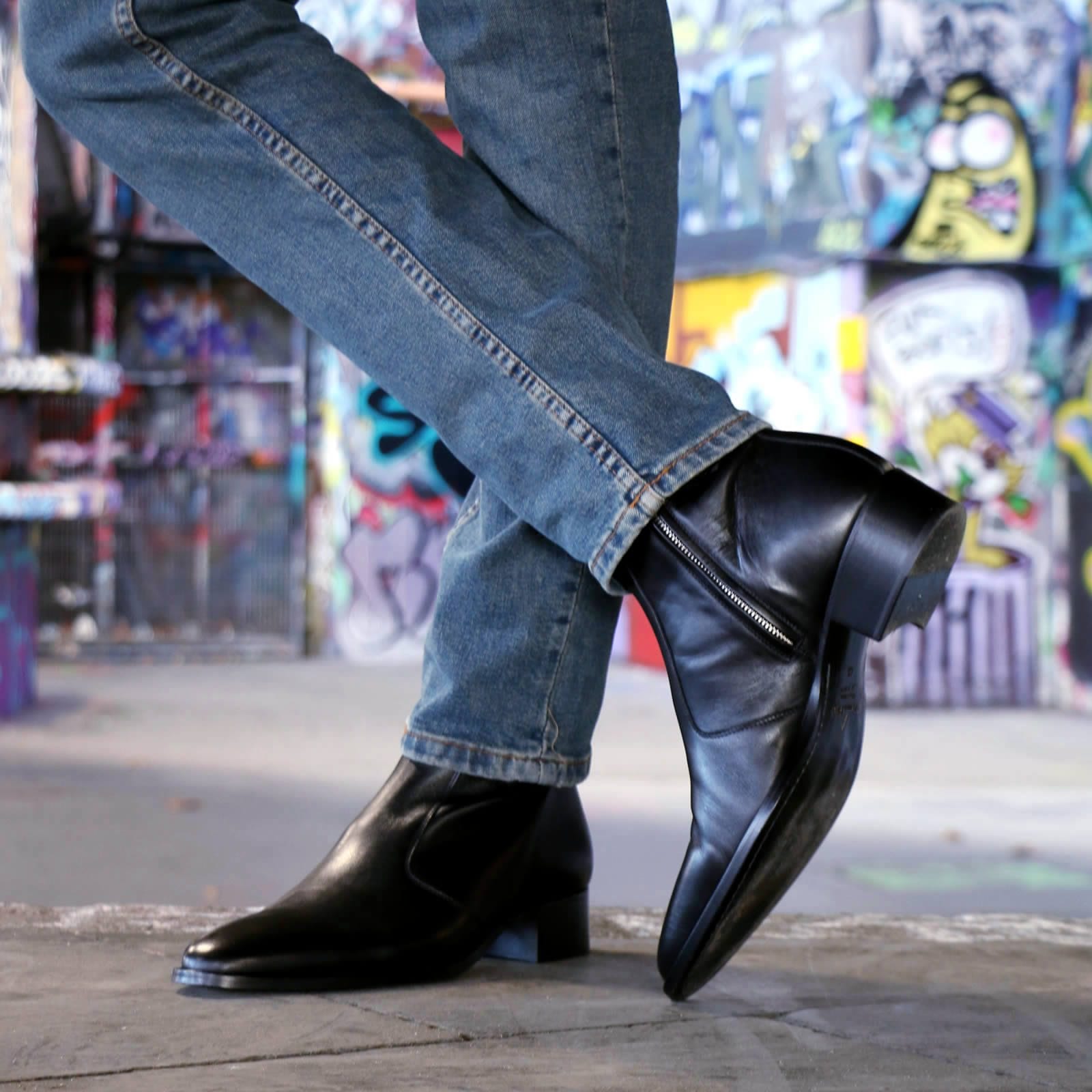 Pairing Mens High Heel Boots with Everyday Outfits