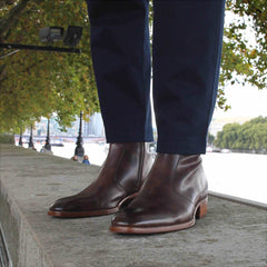 Phoenix Zip Boot Brown